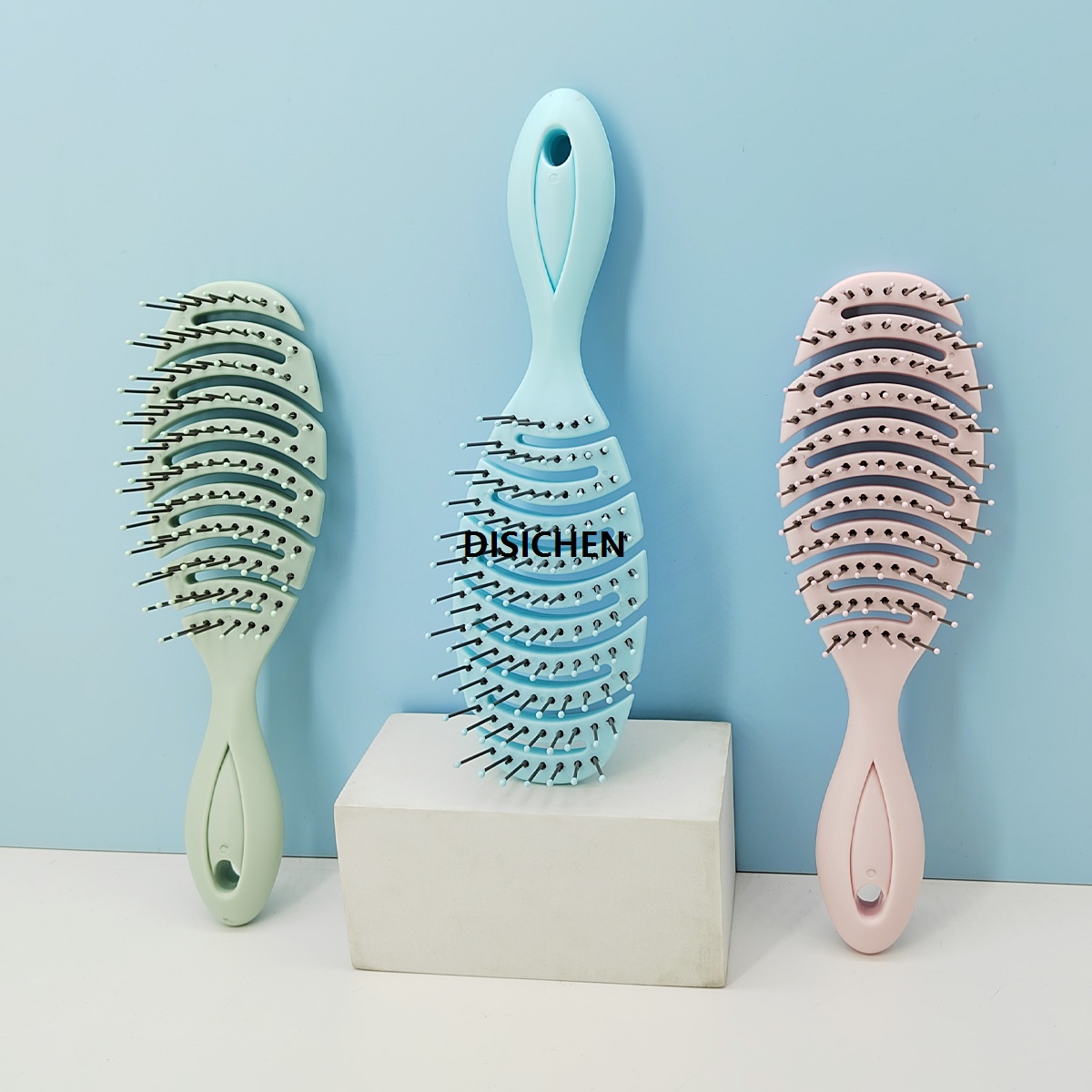 DISICHEN Mini Portable Comb Cute Pattern Scalp Massage Combs Anti-static Wet Dry Curly Detangler Hairbrush Travel Comb Hair Styling Tools