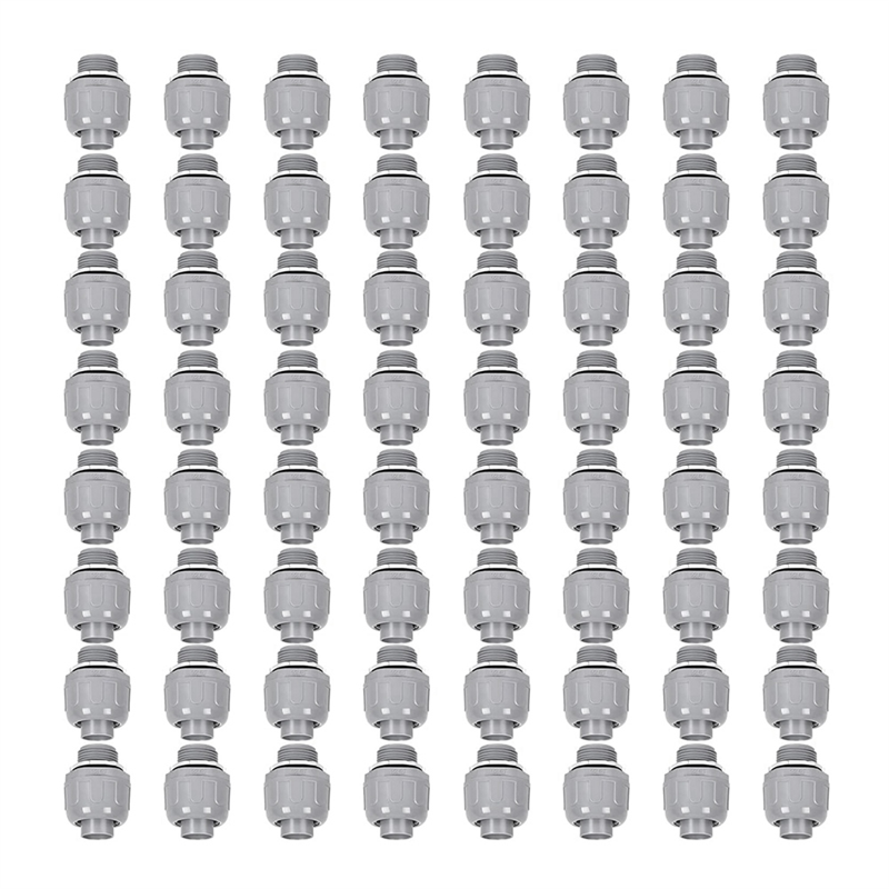 NCANRUI 30 Pcs 1/2 Inch Liquid Tight Connector PVC Electrical Conduit Fittings Connector Flexible Conduit Connector for Home