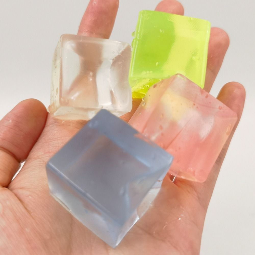 Kawaii Stress Relief Fidget Toy Ice Block Cat Paw Squeeze Toy Mini Fish Ice Cube Toys Party Favors