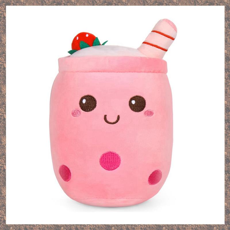 Bubble Tea Plush Pillow, Soft Plush Milk Tea Cup Toy, Cute Design