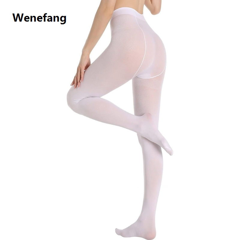 Wenefang 2024 New Women's Comfort Opaque Control Top Tights Stretch Pantyhose Halloween Costume