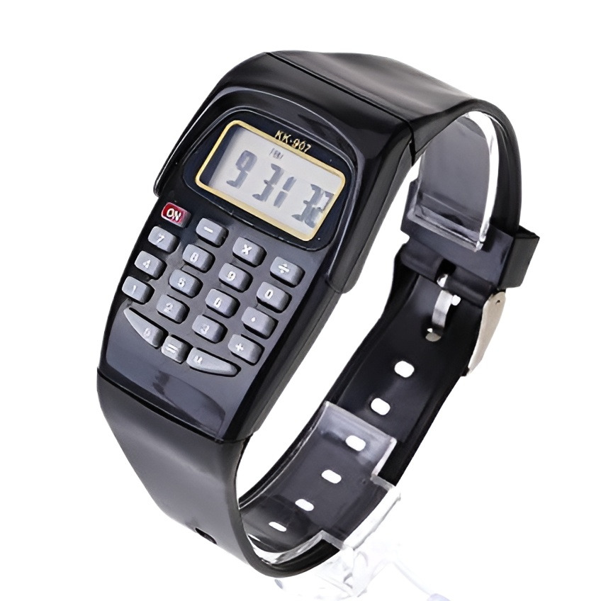 Kk907 Led Calculator Watch For Unisex