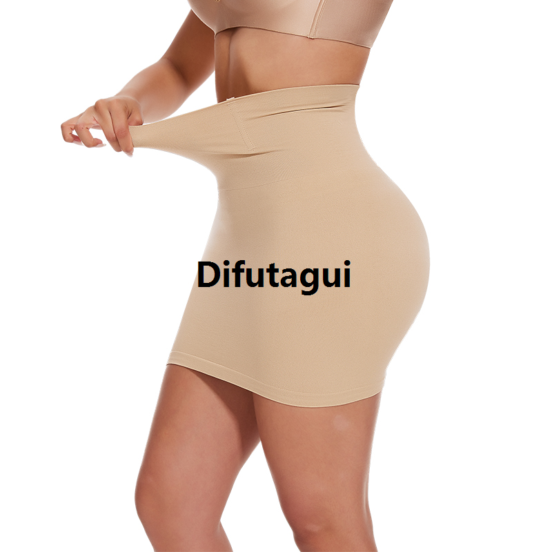 Difutagui Leg Slimming Body Shaper Women Lightly High Waist 2025 New Tummy Control shapewear Pants Faja With Pocket