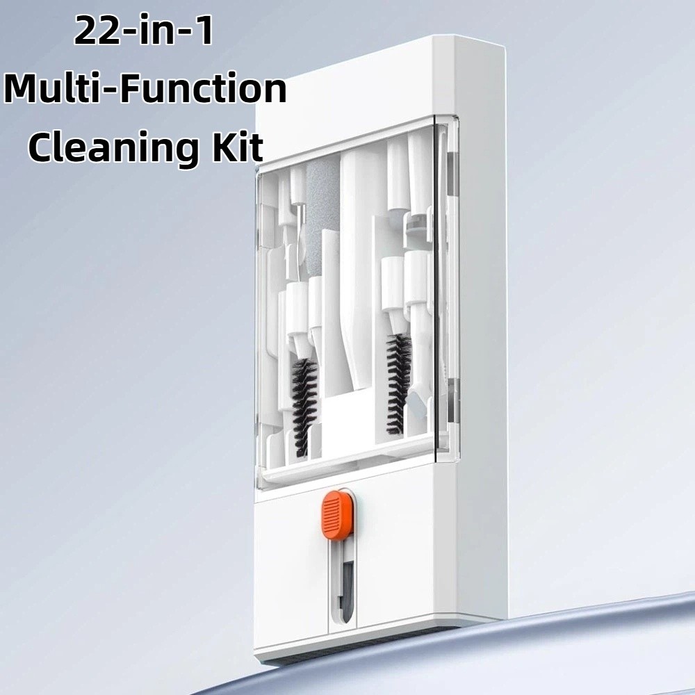 Durable 22 in Electronic Cleaning Set Screen Cleaning Multipurpose Keyboard Cleaner Kit Convenient Portable Computer Cleaning Brush Tools Kit Lens