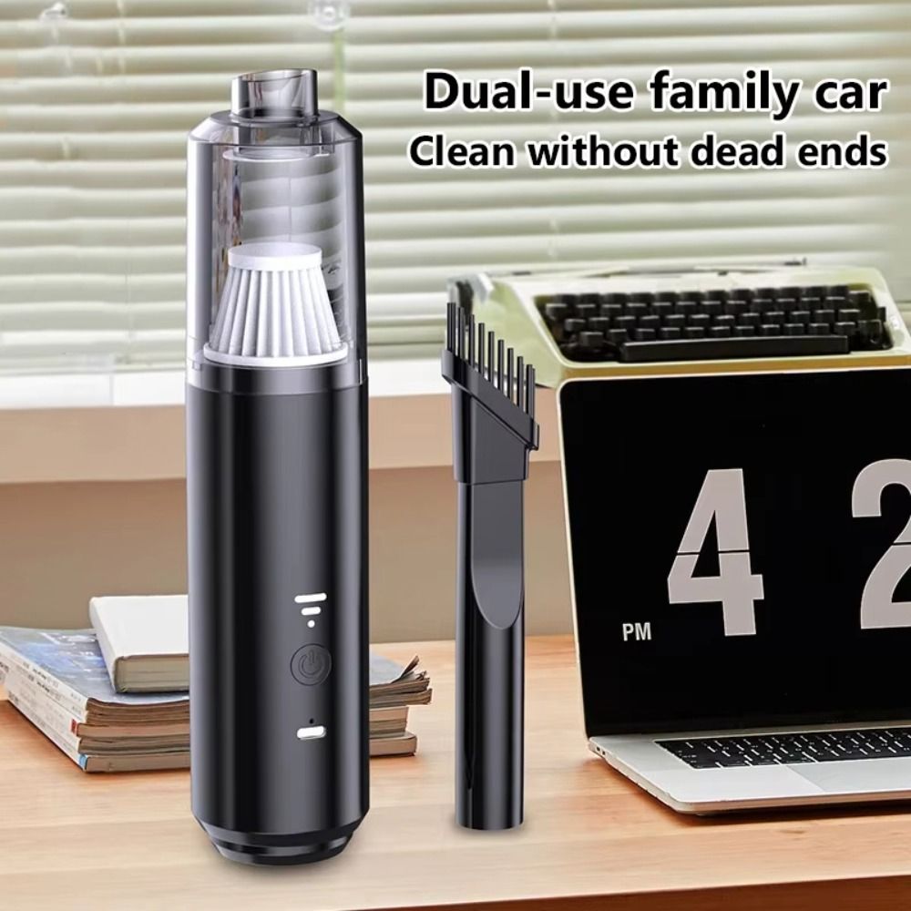 Portable Powerful Suction Car Dust Collector Set Cordless Mini Blower Handheld Vacuum Electric Detachable 4 in Dust Buster Dust Removal