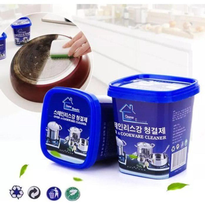 Oven And Cookware Korean Cleaner Stainless Steel Cleaning Paste Multi-Purpose Cleaner And Polish Cleaning Gel for Removing Rust 400 gram weight