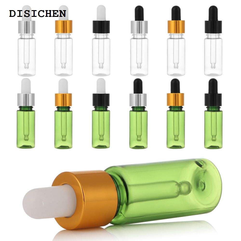 DISICHEN 2025 New 15ml PET Dropper Bottle Jars Vials With Pipette For Cosmetic Perfume Essential Oil Bottles