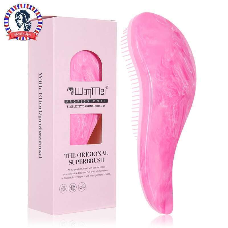 1pc Magic Detangling Boxed 4 Colors Anti-static Massage Hair Brushes Air Cushion Hairbrush Festival Gift Box Comb