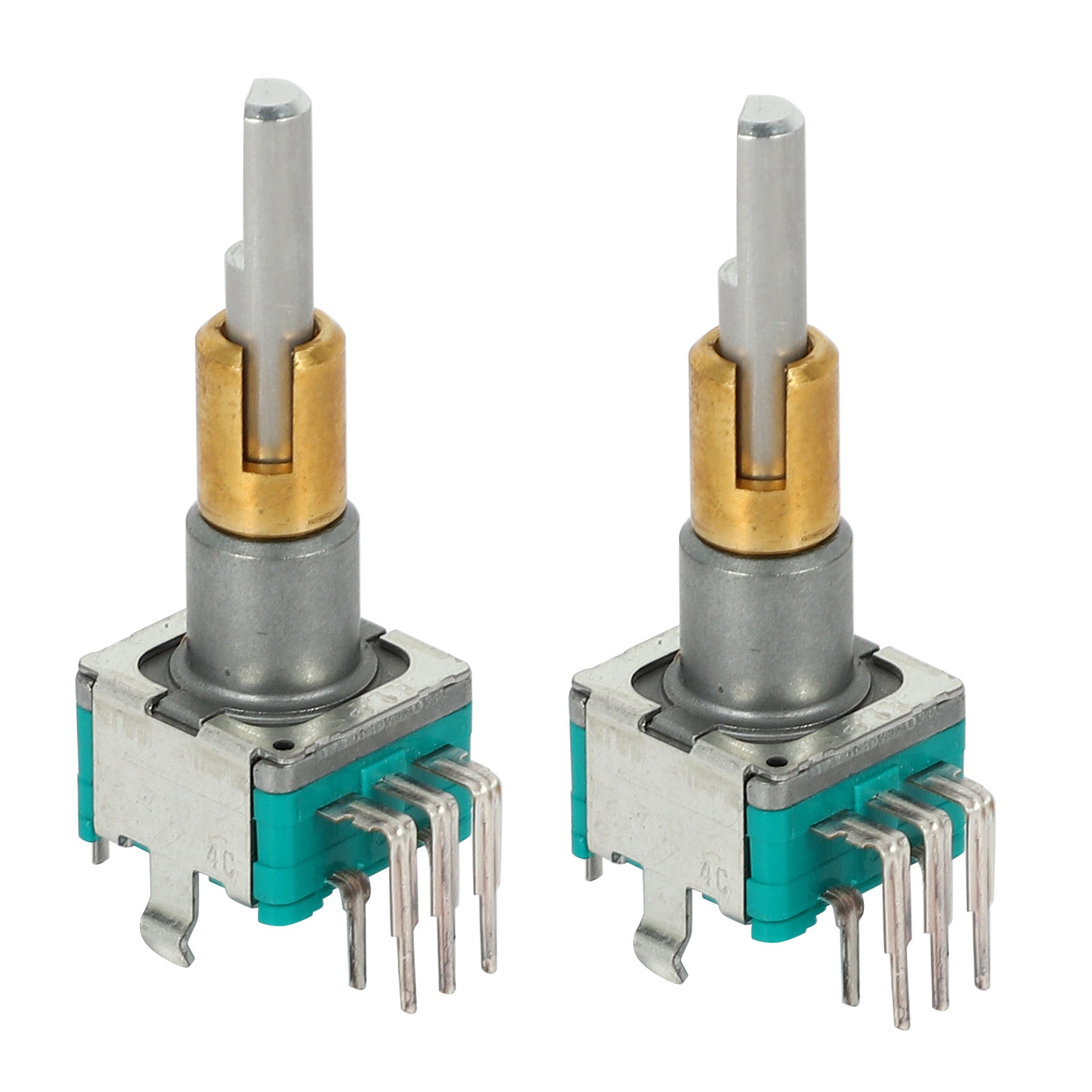 fasdaga 2X EC11EBB24C03 Dual Axis Encoder with Switch 30 Positioning Number 15 Pulse Point Handle 25mm