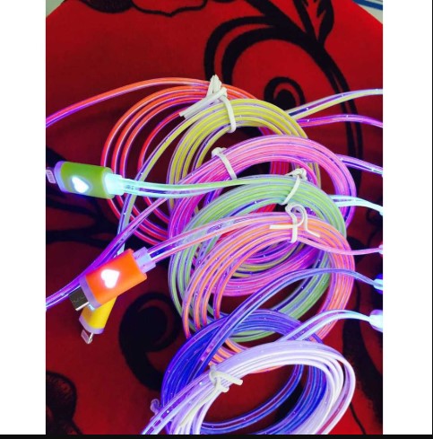 Light-Up LED USB Charging & Data Sync Cable - 7, 5, SE & Micro USB