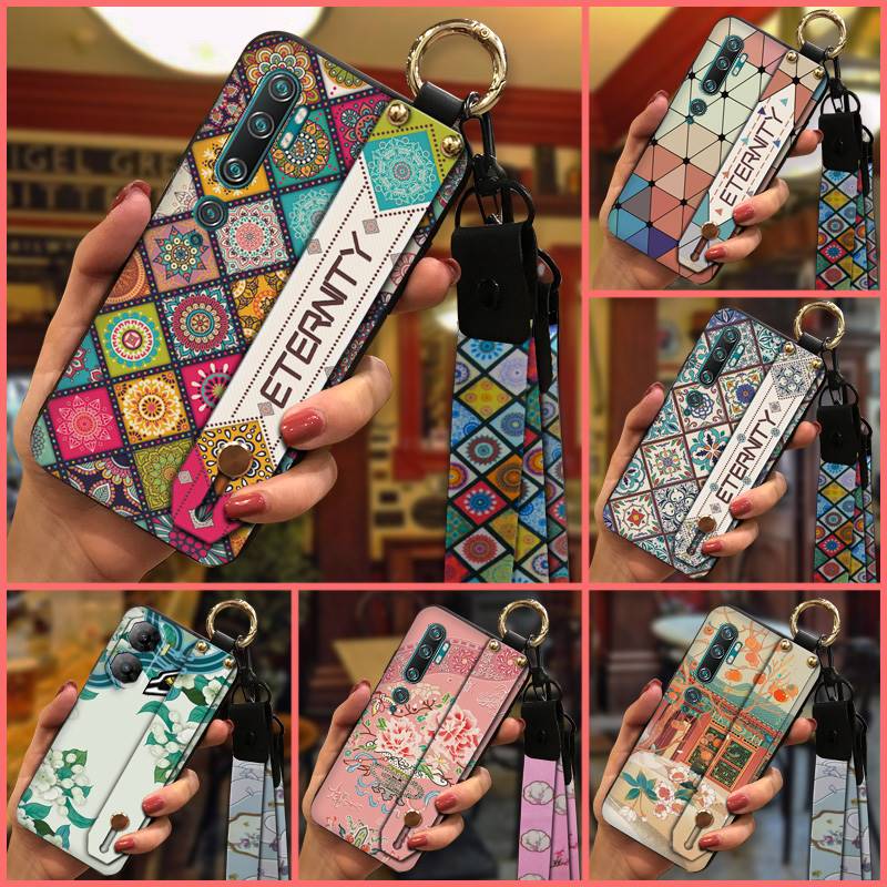 Back Cover Chinese style Phone Case For ZTE Nubia Neo3 5G Protective Ring Anti-knock Phone Holder Kickstand Lanyard