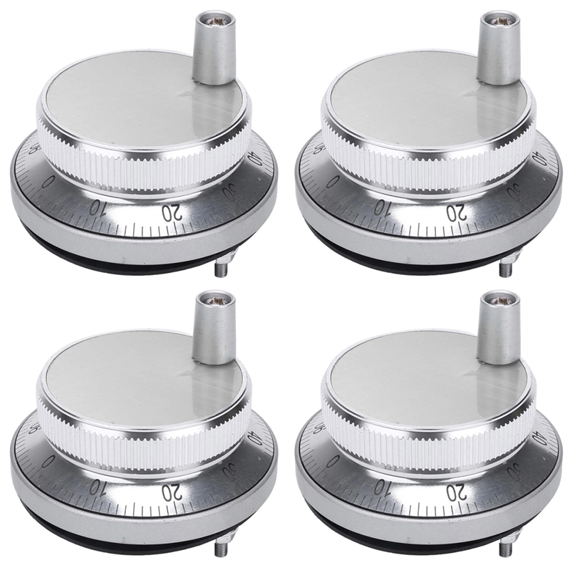FORIDE 4X Hand Wheel Handle Kit 5V Manual Pulse Generator Cnc Machine Tool Rotary Encoder Electronic Hand Wheel,60mm
