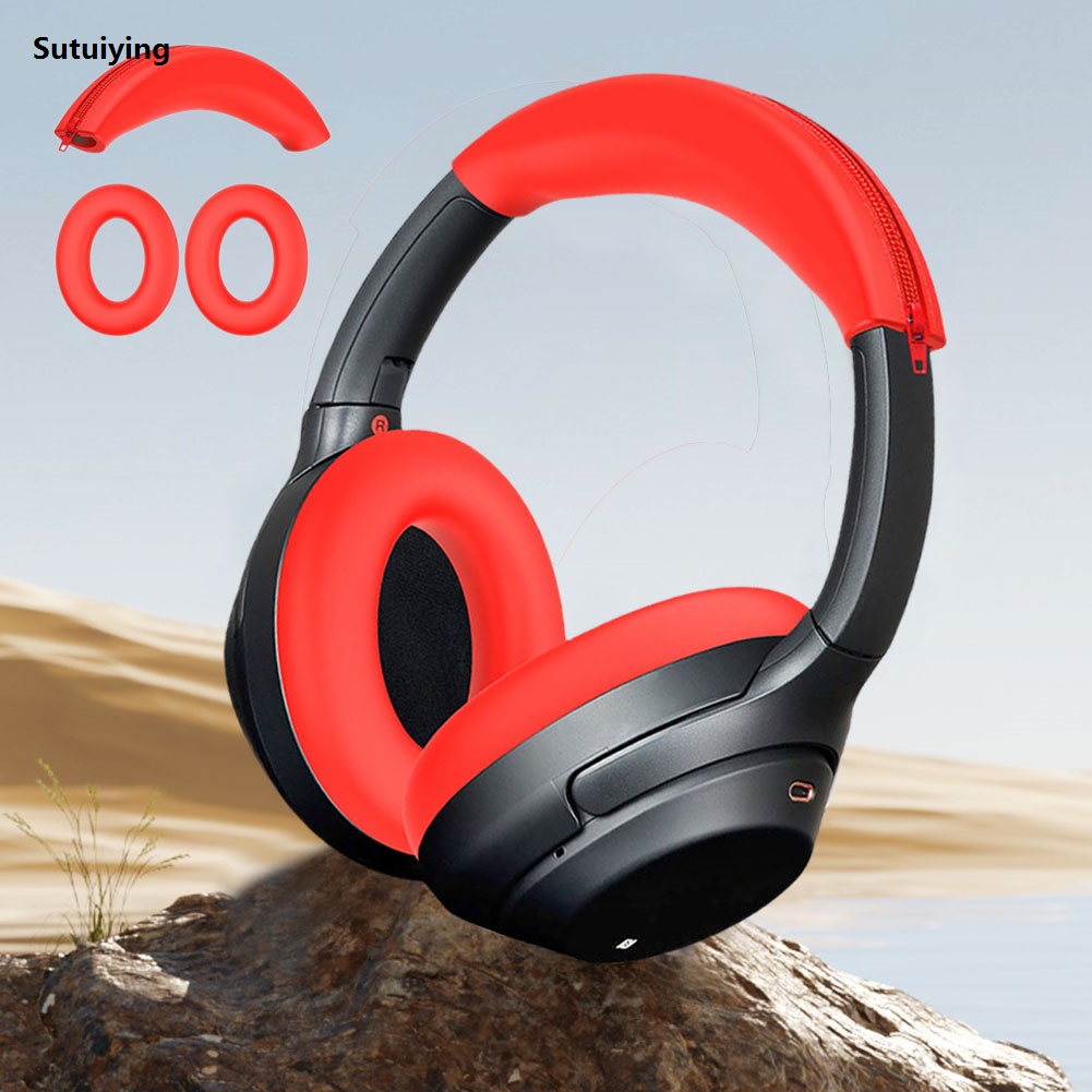 Sutuiying Silicone Ear Pads Cushion Cover Soft Earphone Protector Anti-Scratch High Quality Headphone Cover for Sony ULT WEAR WH-ULT900N/WH-1000XM3/XM4