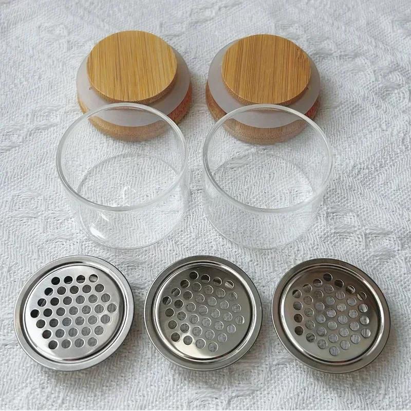 Luxury 1PC Stainless Steel Nail Wash Pen Cup Mesh Filter Cup New Technology Glass Crystal Cup Sequin Phototherapy Brush Tool
