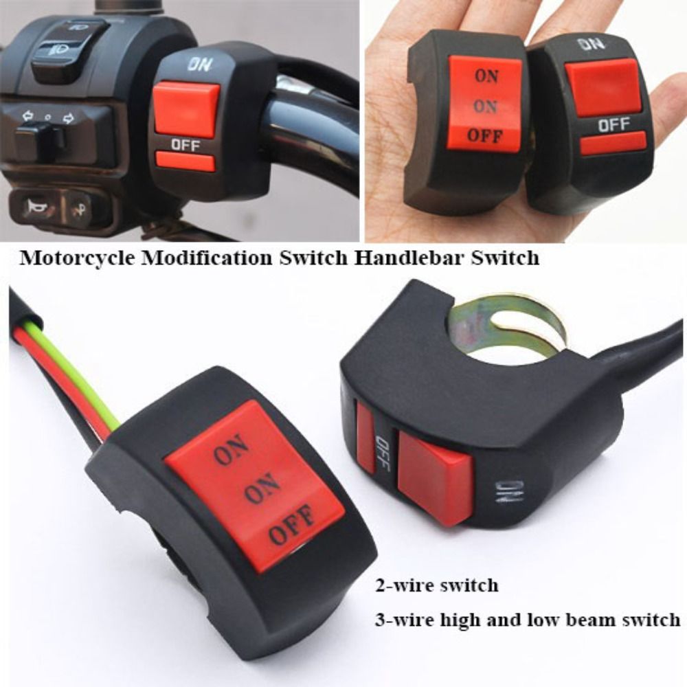 New Plastic Motorcycle Modification Switch 2 Styles Electric Vehicle Parts Handlebar Switch Electric Bike Accessories