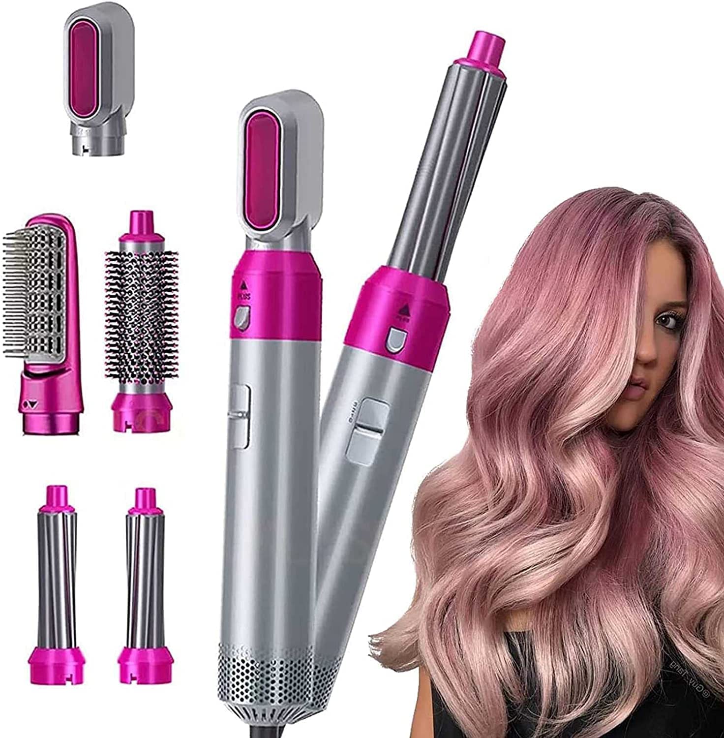 5 In 1 Electric Hair Dryer Brush, Hair Dryer, Hair Curler Straightening Tool
