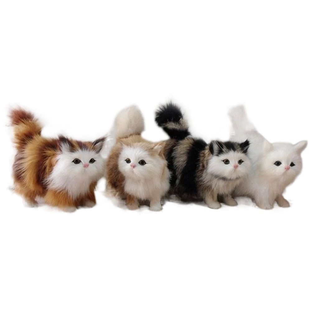 Meowth Birthday Gifts for Children Kitten Soft Baby Cat Model Simulation Cat Cat Stuffed Kitten