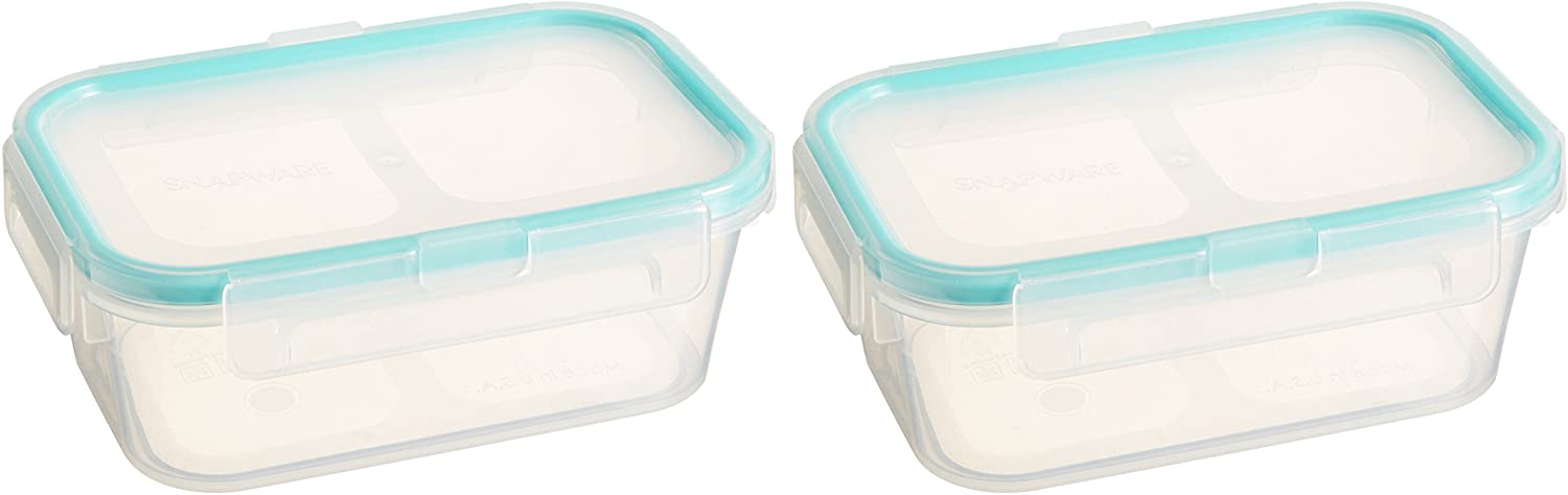 Snapware Plastic Rectangle Container / Lunch Box- 475ml (Pack Of 2)