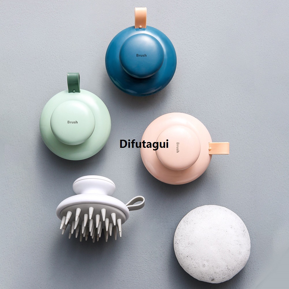 Difutagui Shampoo Head Brush Scalp Meridian Massage Brush Shower Hair Comb Portable Portable SPA Hair Care Comb Remove Dandruff For Hair Grow
