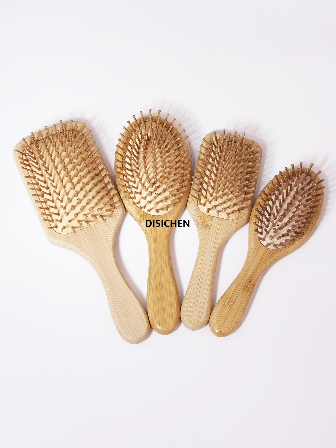 DISICHEN 1 natural bamboo and wood anti-static scalp massage air cushion hair comb, smooth hair comb, hair styling comb Special