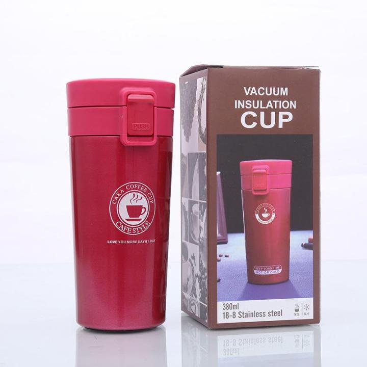 Premium Travel Coffee Mug Stainless Steel Thermos Tumbler Cups Vacuum Flask thermo Water Bottle Tea Mug Thermocup 380ml By PBT Shop