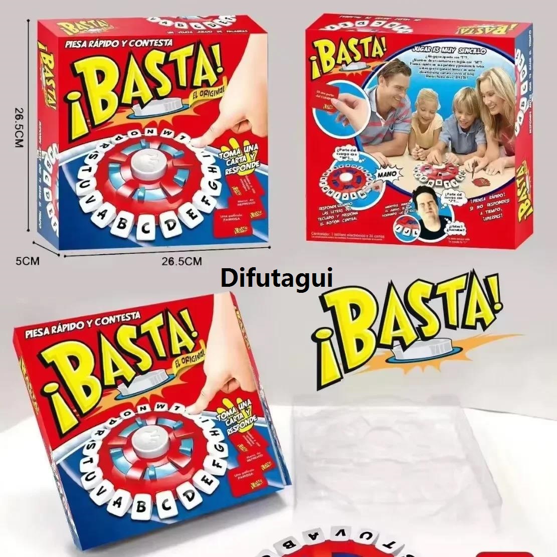 Difutagui Original Gift Game Press GamesTapple English Tapple Spanish Upgraded New style Basta2.0 Word Game－Version Quick Thinking Alphabet Chessboard