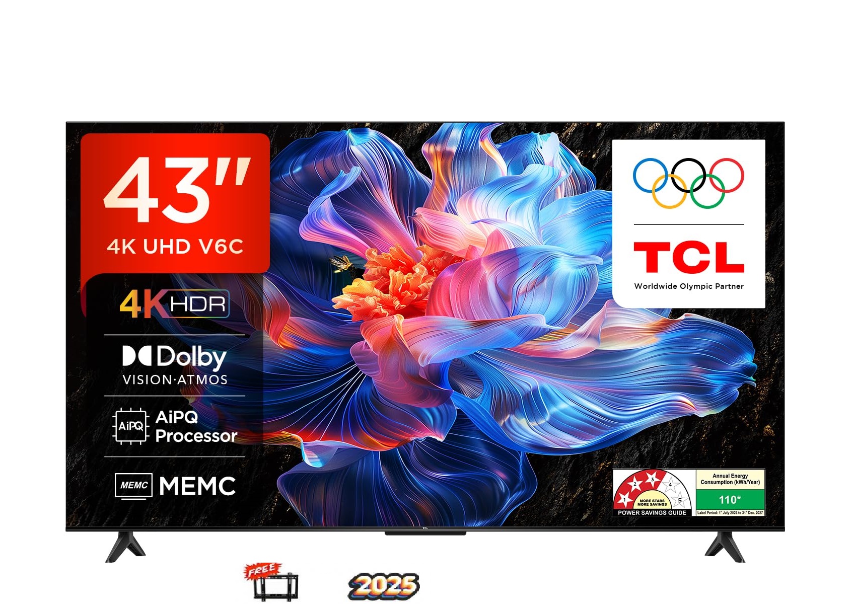 Samsung 43 inch Crystal Ultra HD 4K Smart TV UA43D