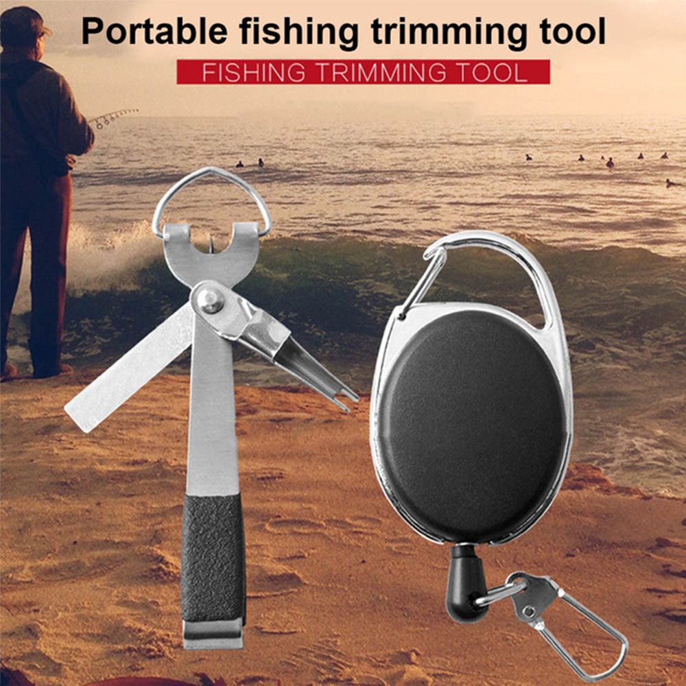 Multifunctional Nippers Snip Quick Knot Tying Tool Fast Hook Nail Knotter Line Cutter Fly Fishing Clippers