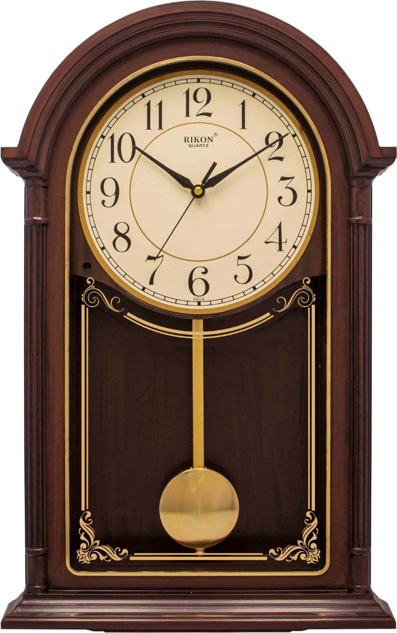 New Attractive Model Quartz Brown Analog RK 50 PND Premium Pendulum Wall Clock For Office Home Living Room Resturent