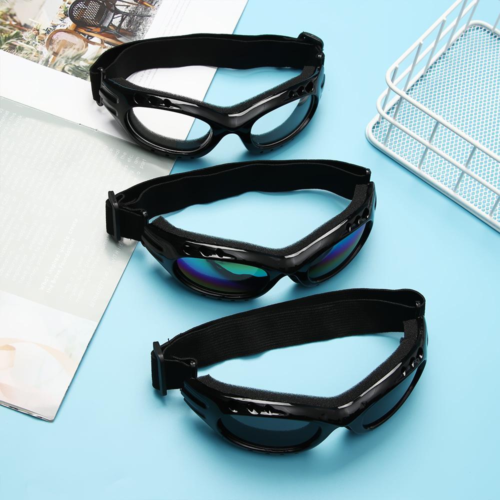 2Pcs Unisex UV400 Dustproof Outdoor Sports Snowboard Moto Cycling Sunglasses Eyewear Glasses Windproof Lens Frame