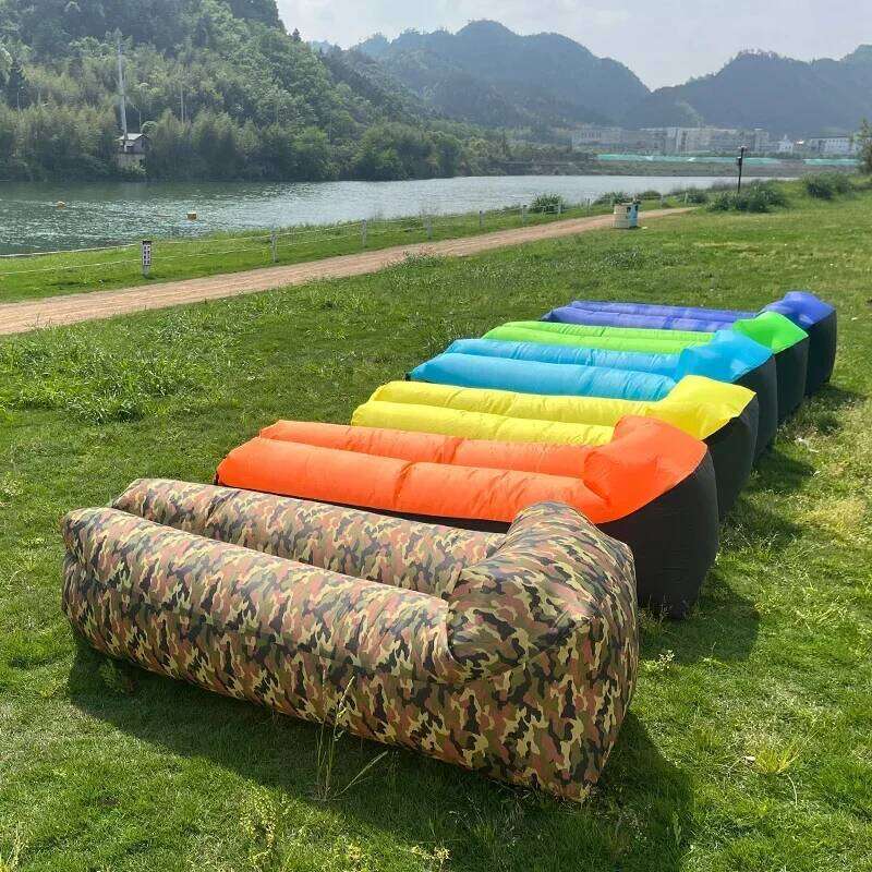 Fast Iatable Camping Lounger Beach Sleeping Bag Portable Foldable Air Sofa for Travel Picnic Outdoor Lazy Bed Chair