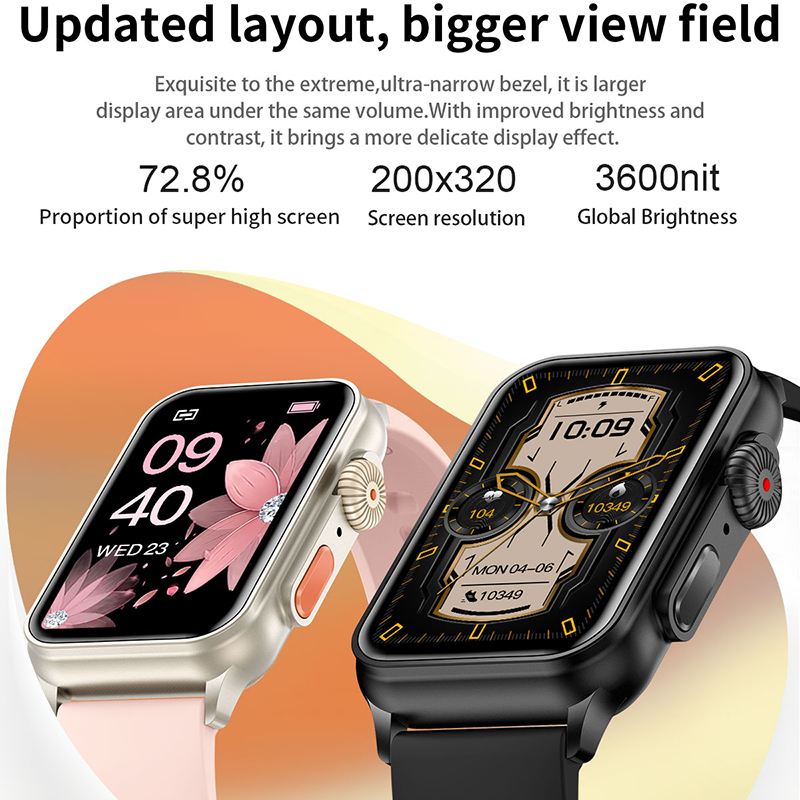 Linman ChiBear Smartwatch Men Women Bluetooth Call HD AMOLED Portable Voice Call NFC GPS Sports Smart Watch For Huawei Xiaomi