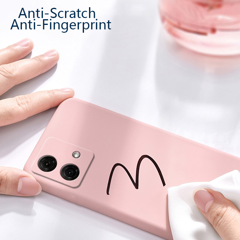 Sroof For Motorola Moto G84 Liquid Silicone Macaron Candy Color TPU Falling and shockproof Soft Phone Case Shell Protector Back Cover