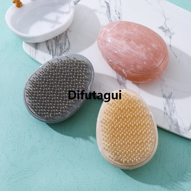 Difutagui Marbling Egg Shape Glitter Straight Hair Brush Anti-knotting Hair Luxury Smoothing Combs Anti Static Massage Hairbrush Tangle Hair Care