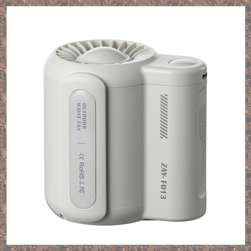 USB Portable Personal Hanging Waist Fan 4500MAh Recharge Wearable Electric Fan Outdoor Sports Air Conditioner Fan-B