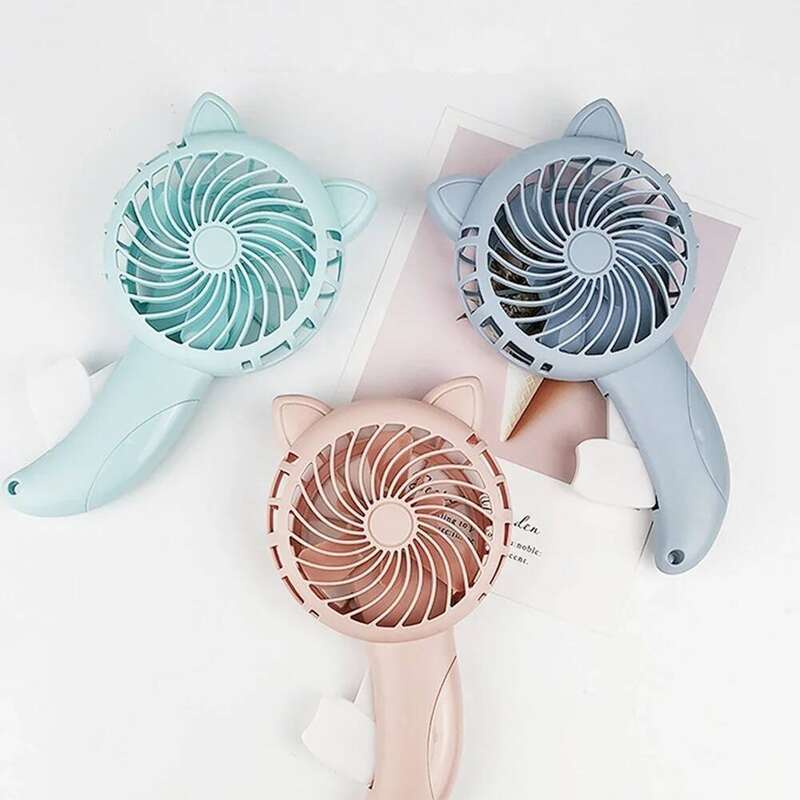 Handheld Hand Pressure Mini Portable Without Battery Household Cute Cooling Cartoon Held Fan
