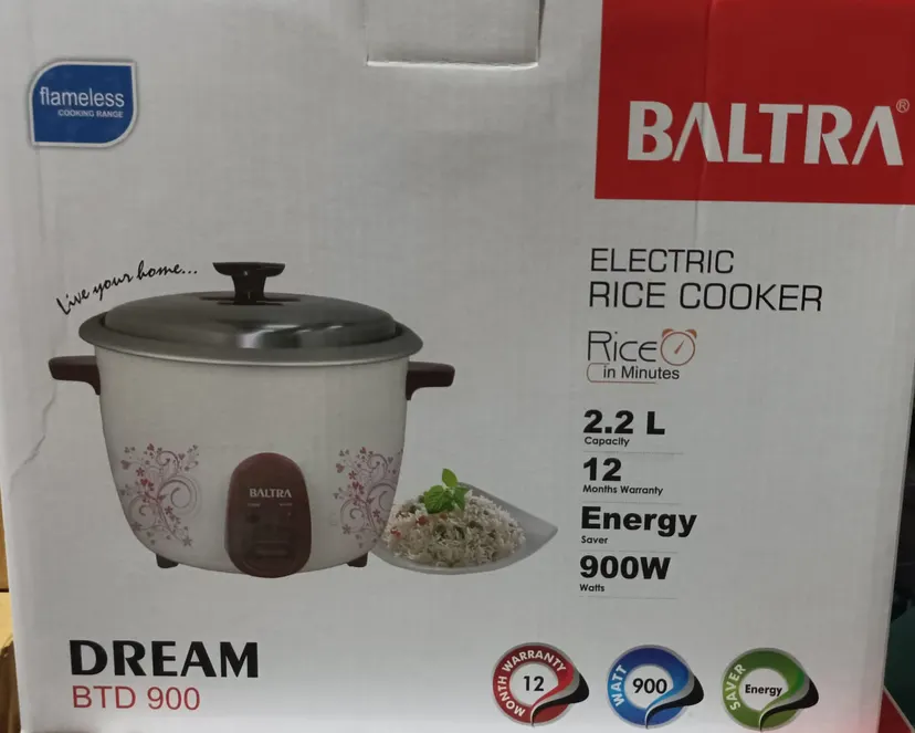 Baltra BTD 900W 2.2 LTR DREAM REGULAR RICE COOKER