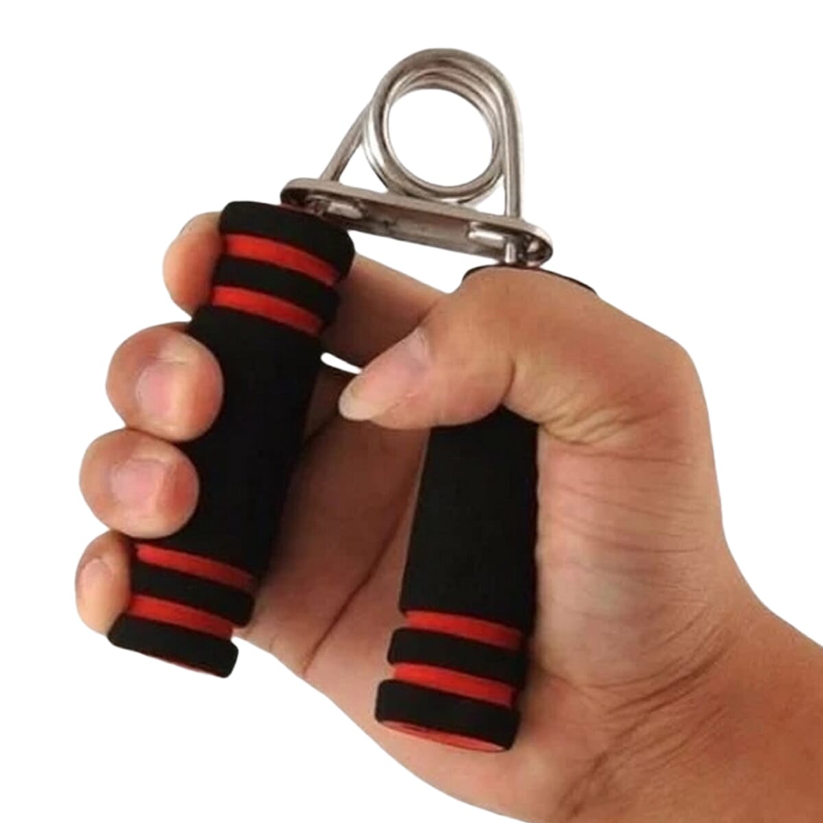 Hand Grip Strengthener, Forearm Hand Palm Exerciser - Soft Cushion Handle (01 Pc)