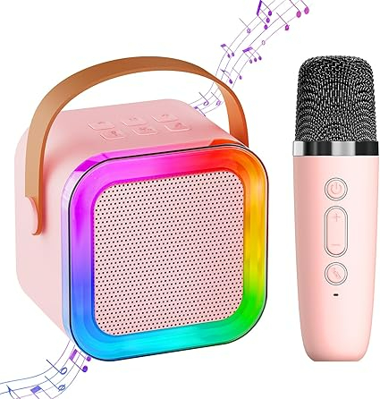 Portable K12 Karaoke/Karoake Microphone with Bluetooth Speaker, Microphone, Duet, Suitable for Family Parties, Singing, Adults and Children