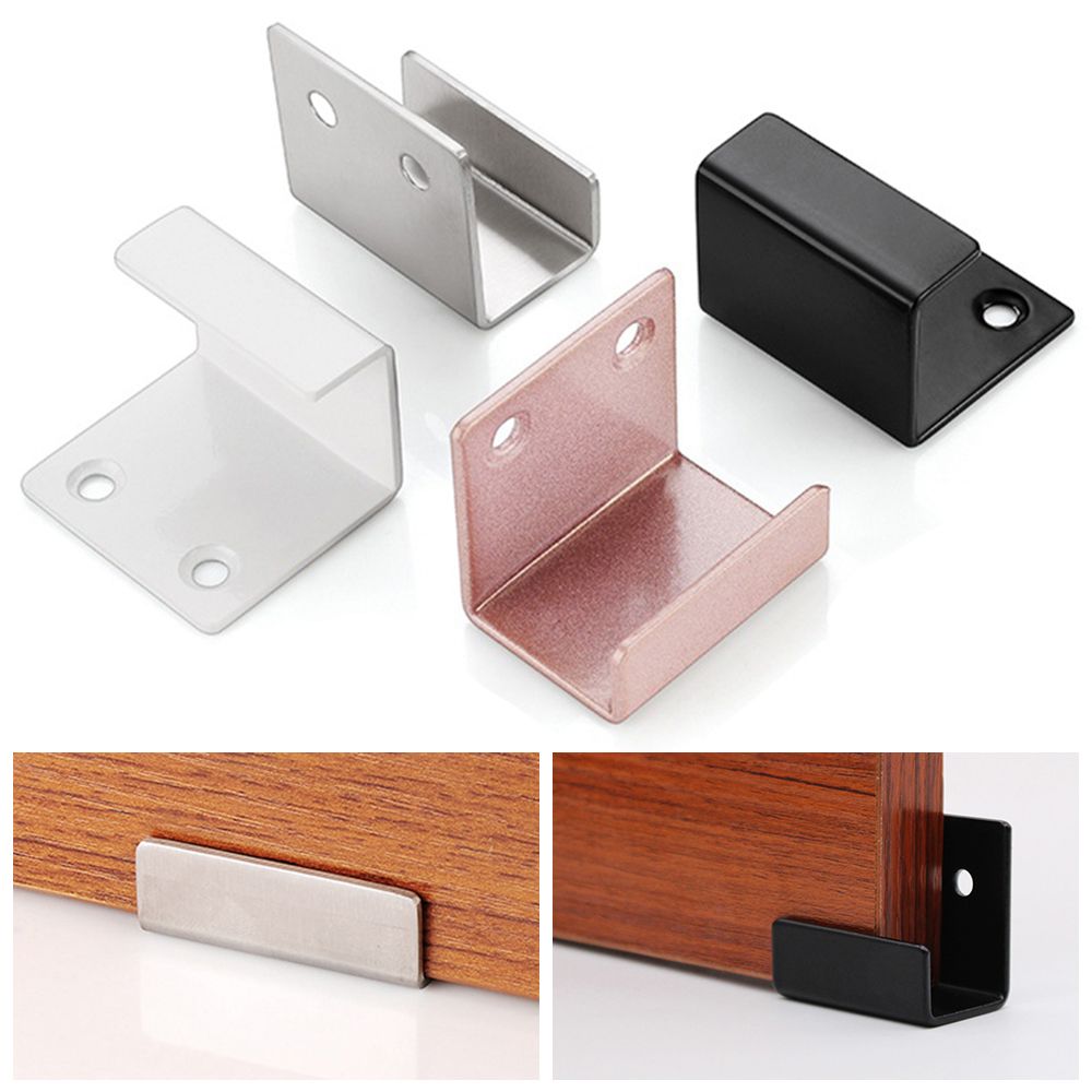 2Pcs Multifunction Stainless Steel U shape Display Buckle Corner Wall Fixing Clip Hanging Tile Bracket Hanging Code