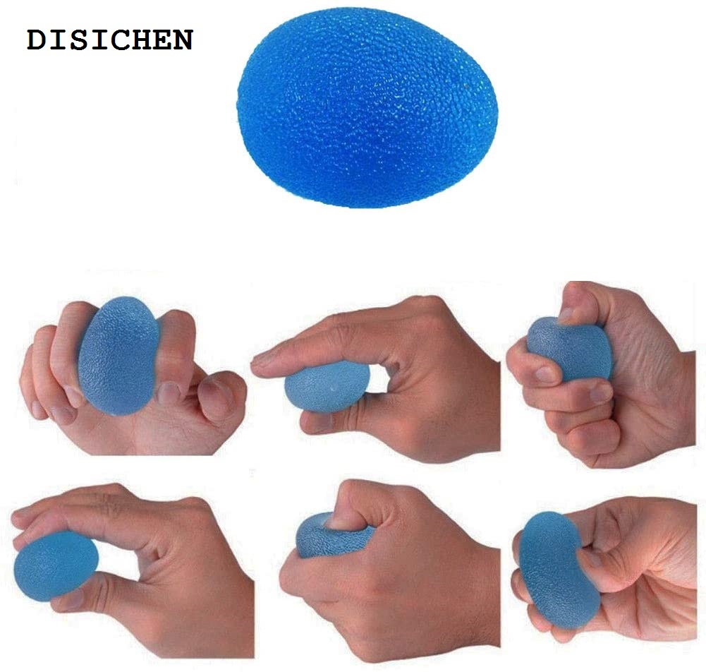 DISICHEN Portable Silicone Egg Fitness Hand Expander Gripper Strengthener Forearm Wrist Finger Exerciser Trainer Stress Relief Power Ball