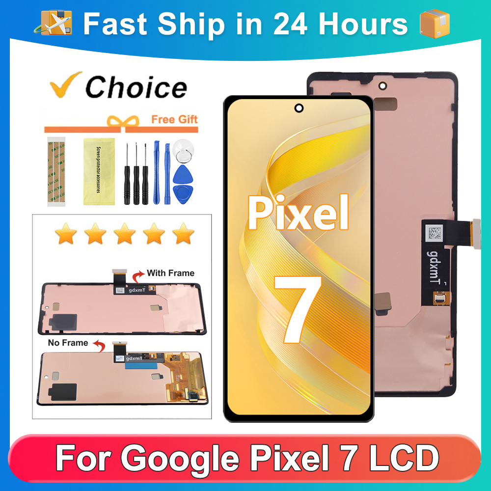 HOT AMOLED For Google Pixel 7 For Google Pixel7 GVU6C GQML3 GO3Z5 LCD Display Touch Screen Digitizer Assembly Replacement