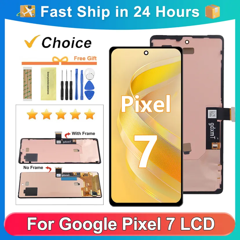 HOT AMOLED For Google Pixel 7 For Google Pixel7 GVU6C GQML3 GO3Z5 LCD Display Touch Screen Digitizer Assembly Replacement