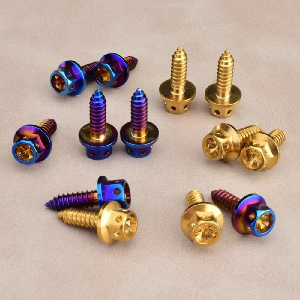 New M4 M5 Self Tapping Screw 304 Stainless Steel Gold/Burnt Blue Allen Head Screw Cap Head Screws Motorcycle