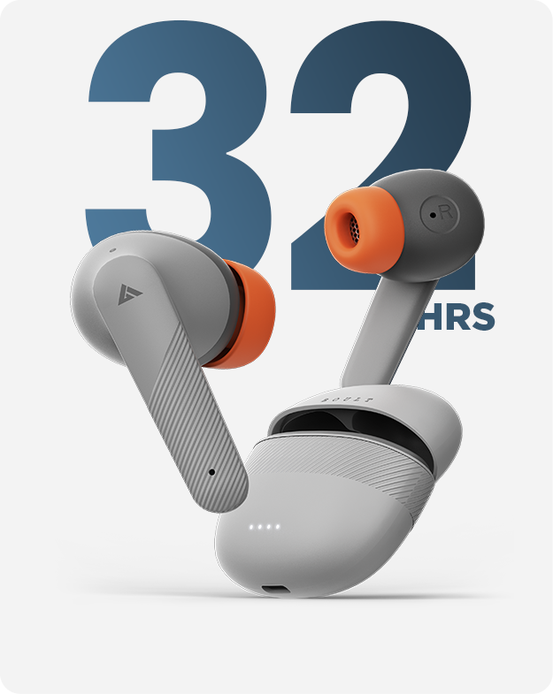 Boult Audio Z35 ANC (30dB), Quad Mic ENC, 30 Hrs Battery Life, 45ms Ultra Low Latency, 5.3 Bluetooth Earbuds