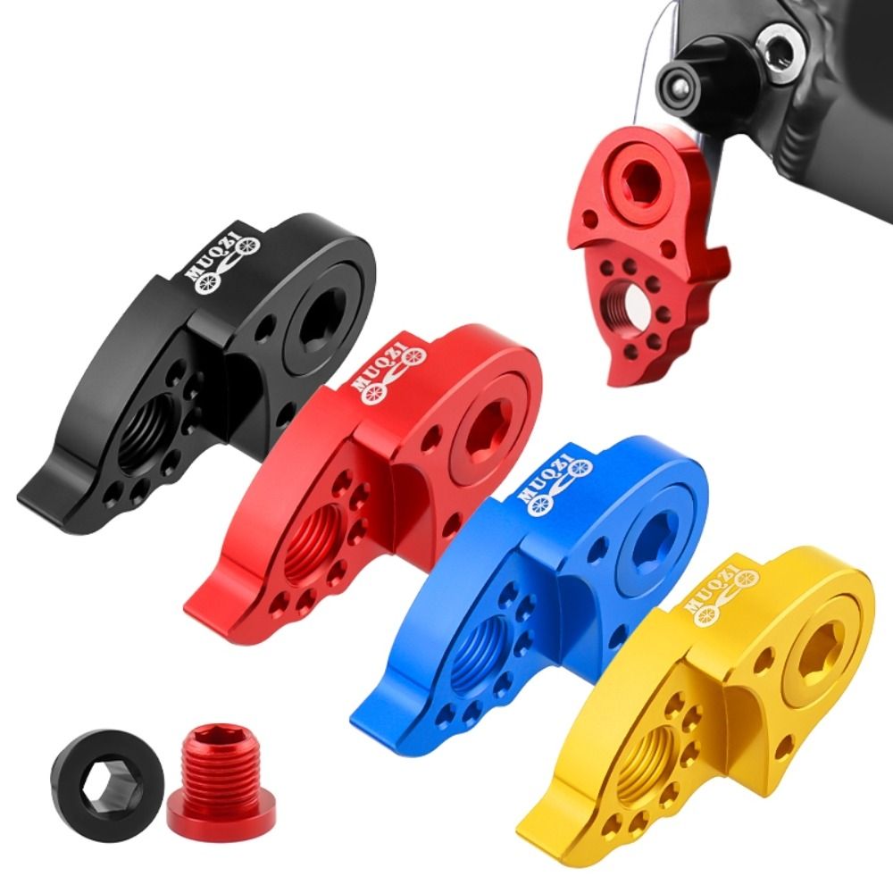 Tail Hook Lengthener M10 Bicycle Tail Hook Extender Aluminum Alloy Stable Rear Derailleur Hanger Modification Anti-rust Rear Derailleur Extension MTB