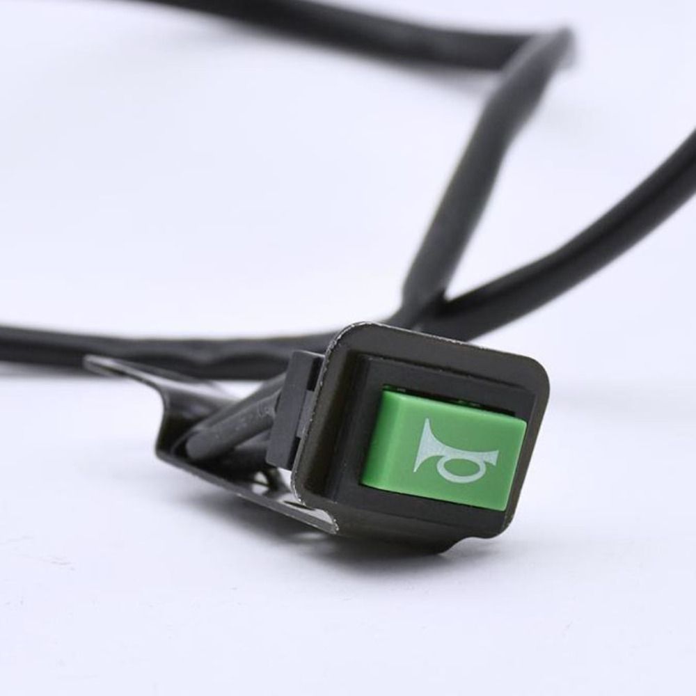 High Quality Plastic Horn Switch 60mm Mirror Switch Modified Single Horn Switch Electric Car Accessories