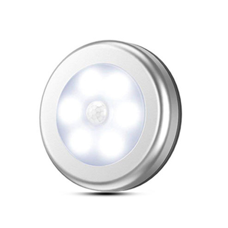 NEW 【Innovative design】1pcs Wireless PIR Motion Auto Sensor 6 LED Night Lights Hallway Closet Stair Room Lamps Cold White/Warm White