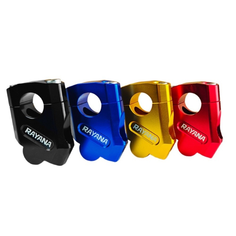 A Pair High Quality Aluminum Alloy Motorcycle Handlebar Riser Moved Back Design Raised Position Handlebar Mount Universal Fit 22mm Handlebar Clamp Handlebar Adjustment