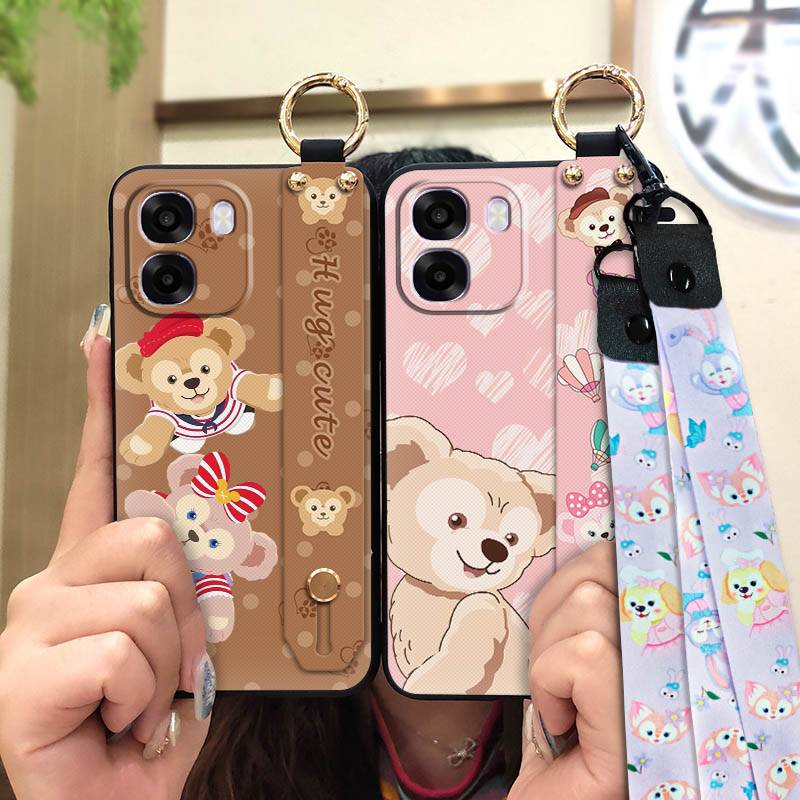 Cute Dirt-resistant Phone Case For Oppo A6X 4G Global/5G Global Soft case Cartoon Kickstand Waterproof Fashion Design